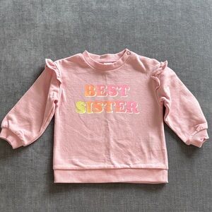 ‘Best Sister' Print Sweatshirt